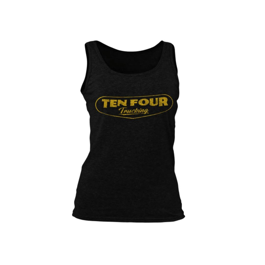Ladies Ten Four Traditional Trucker Longline Vest in Black