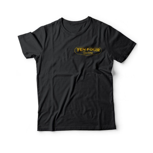 Ten Four Traditional Trucker T Shirt in Dark Ink Grey