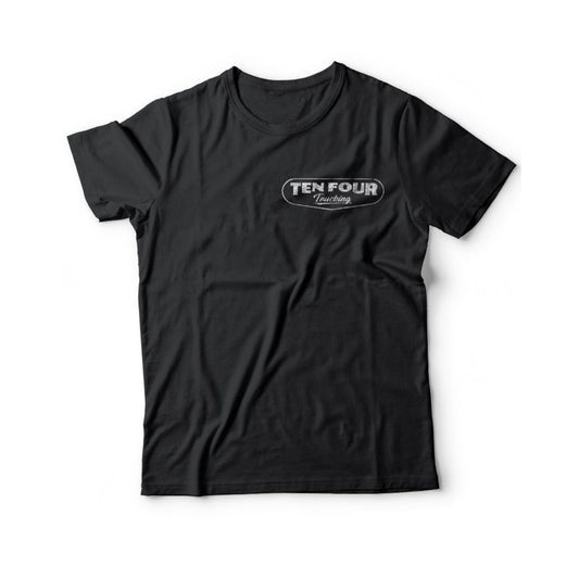 Ten Four Traditional Trucker T Shirt in Black