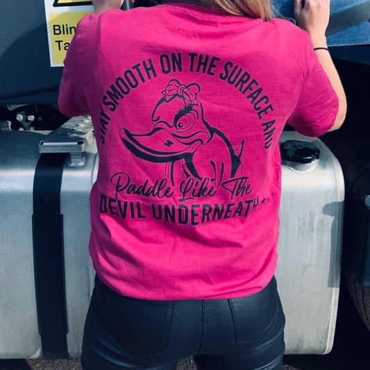 Ducky T Shirt in Pink 'The Missus'