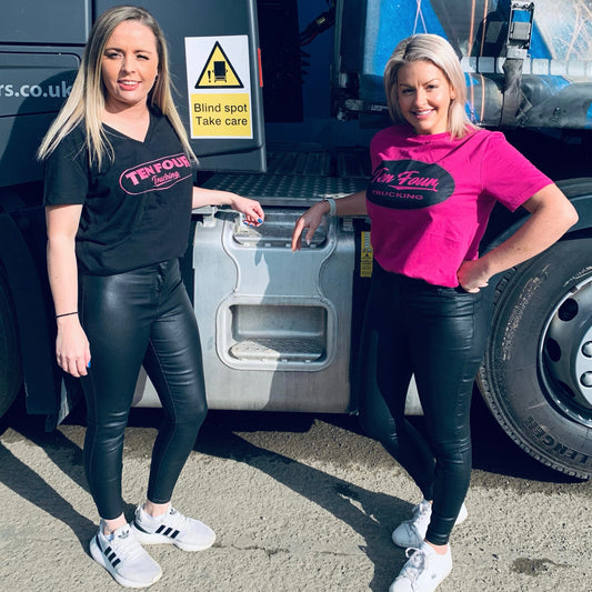 Ladies Pink Retro Ten Four TShirt