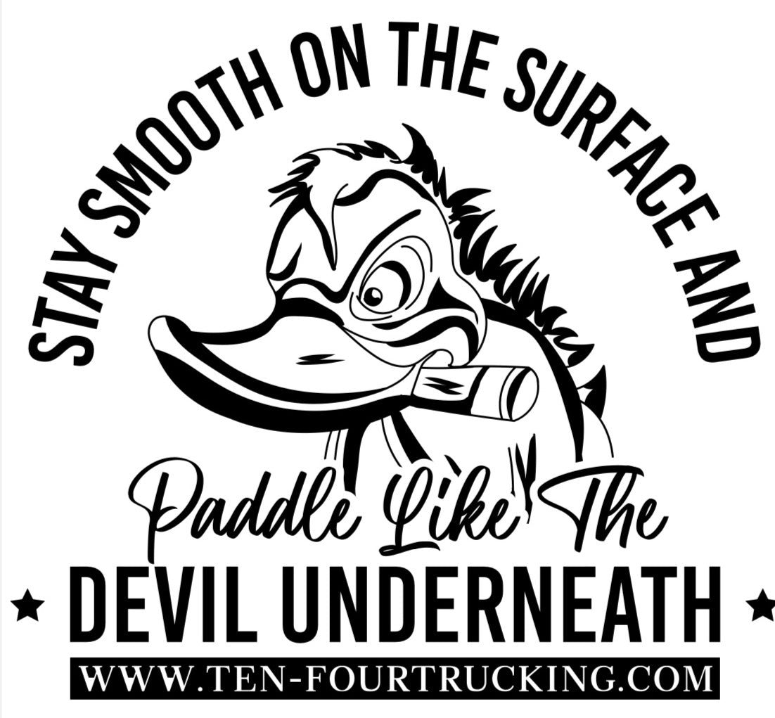 Ten Four Stay Smooth Sticker in White