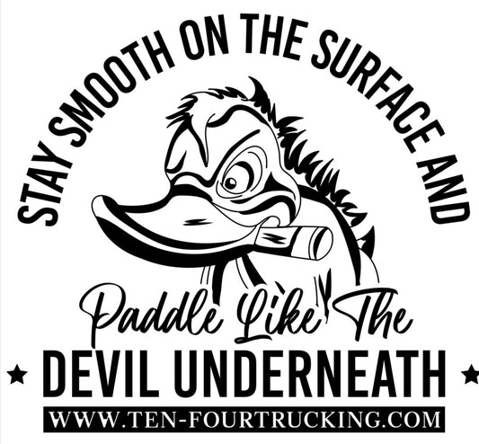 Ten Four Stay Smooth Sticker in White