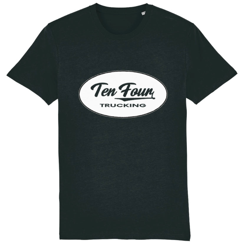 Retro Ten Four Relaxed Fit T Shirt in Black