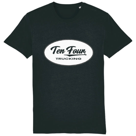 Retro Ten Four Relaxed Fit T Shirt in Black