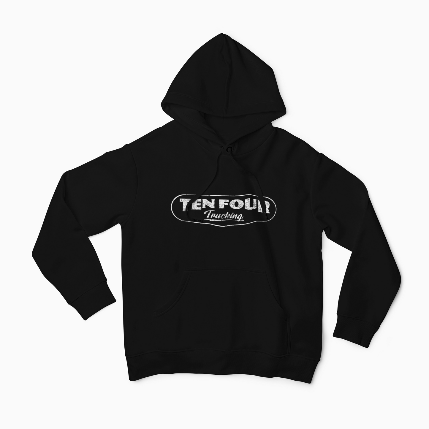 Ten Four Traditional Trucker Hoodie in Black