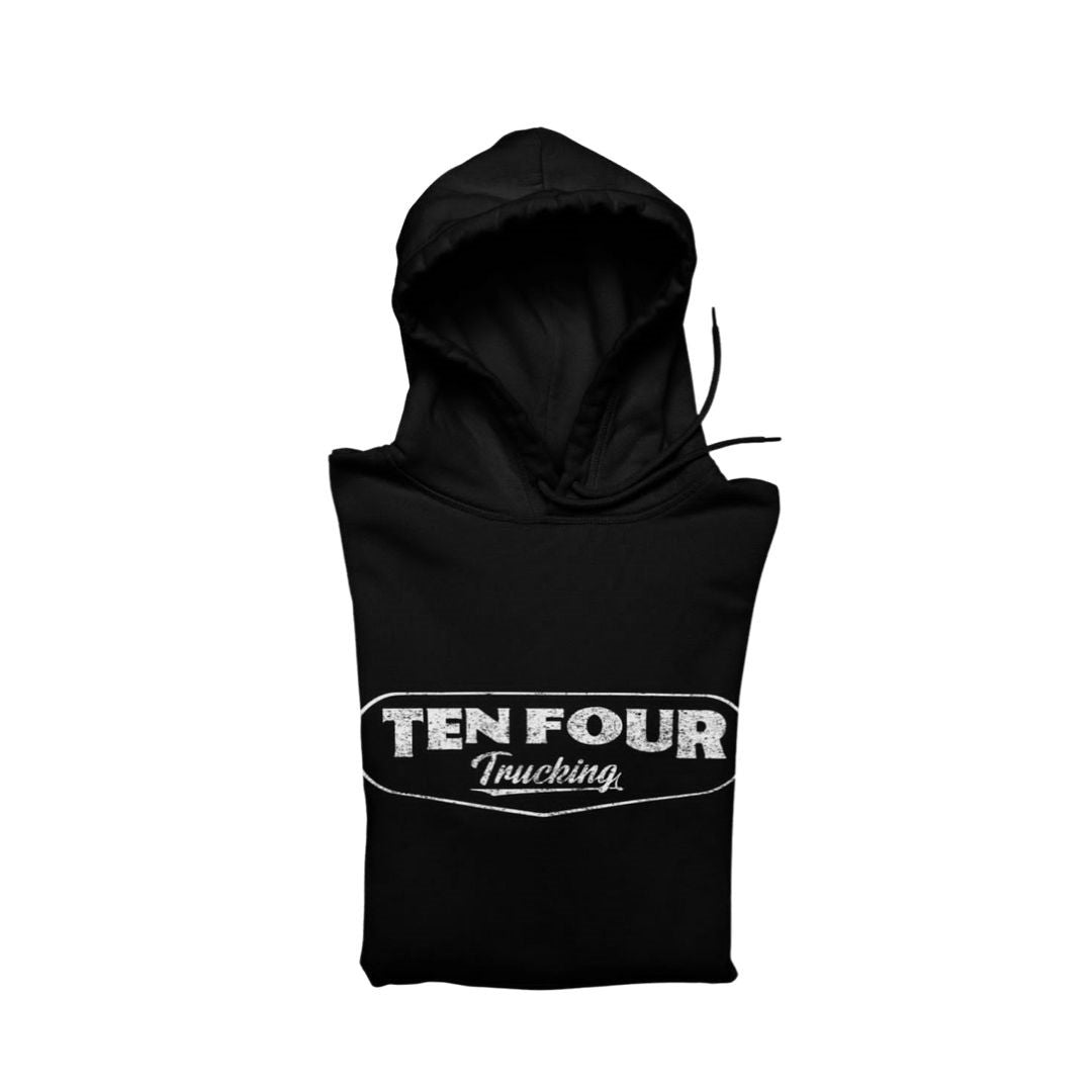 Ten Four Traditional Trucker Hoodie in Black