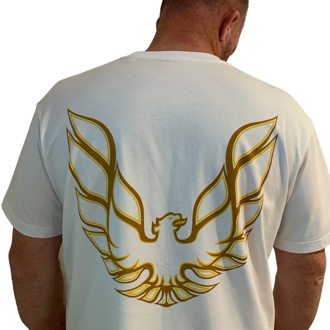 Smokey Firebird Ten Four Relaxed Fit T Shirt in White – ten-fourtrucking