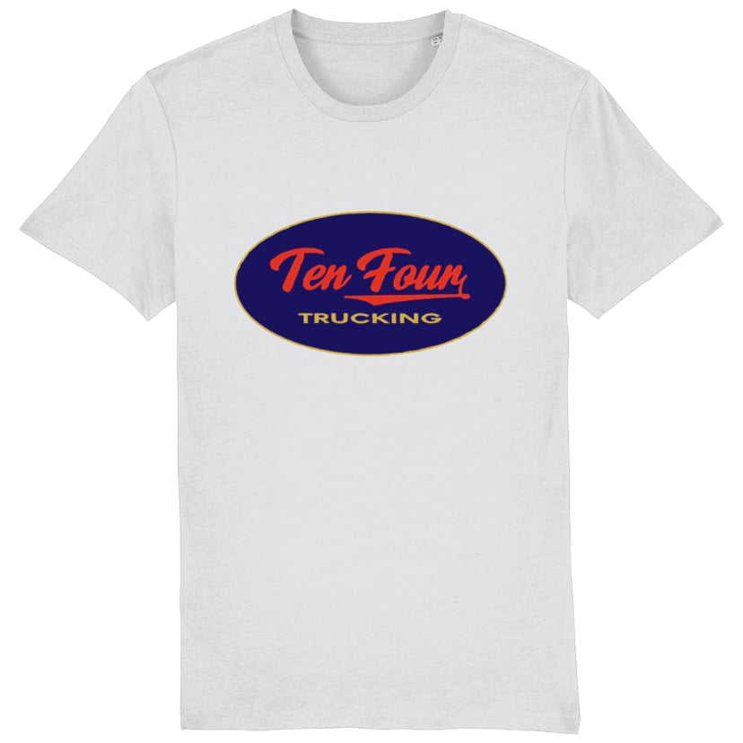Retro Ten Four Relaxed Fit T Shirt in White