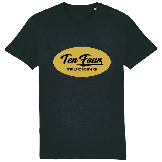 Retro Ten Four Relaxed Fit T Shirt in Black